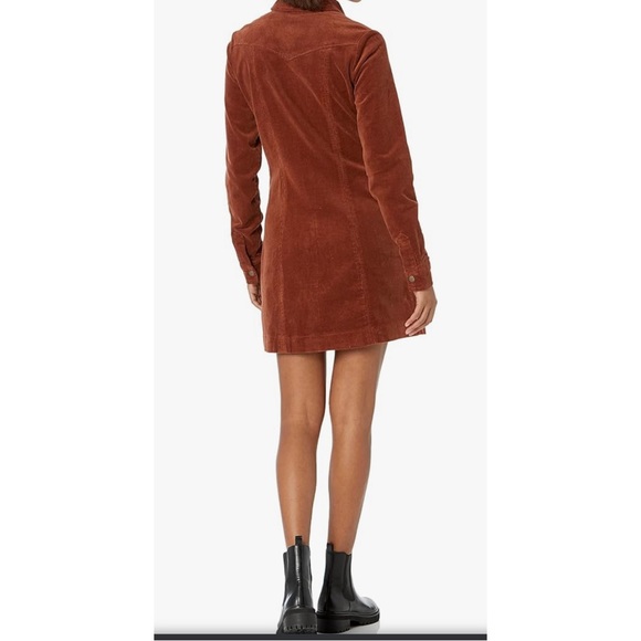 Legendary Whitetails Roadhouse Corduroy snap front Dress in rust size S/M - Picture 13 of 14